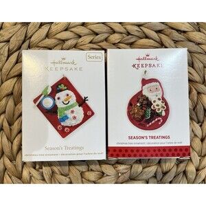 Hallmark Keepsake Ornament Season's Treatings 2013 #4/#5 Series Santa Frosty